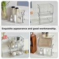 thumbnail image 4 of 2pcs Transparent Storage Bin Box Stackable Organizing Container Tabletop Makeup Storage Box, 4 of 5