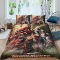 thumbnail image 2 of Thunderbolts Conjunto de sábanas temático, trío de piezas, cómodo y amigable con la piel, diseño único, regalo de decoración para el hogar para familiares, amigos y fans,135cm *200cm, 2 of 6