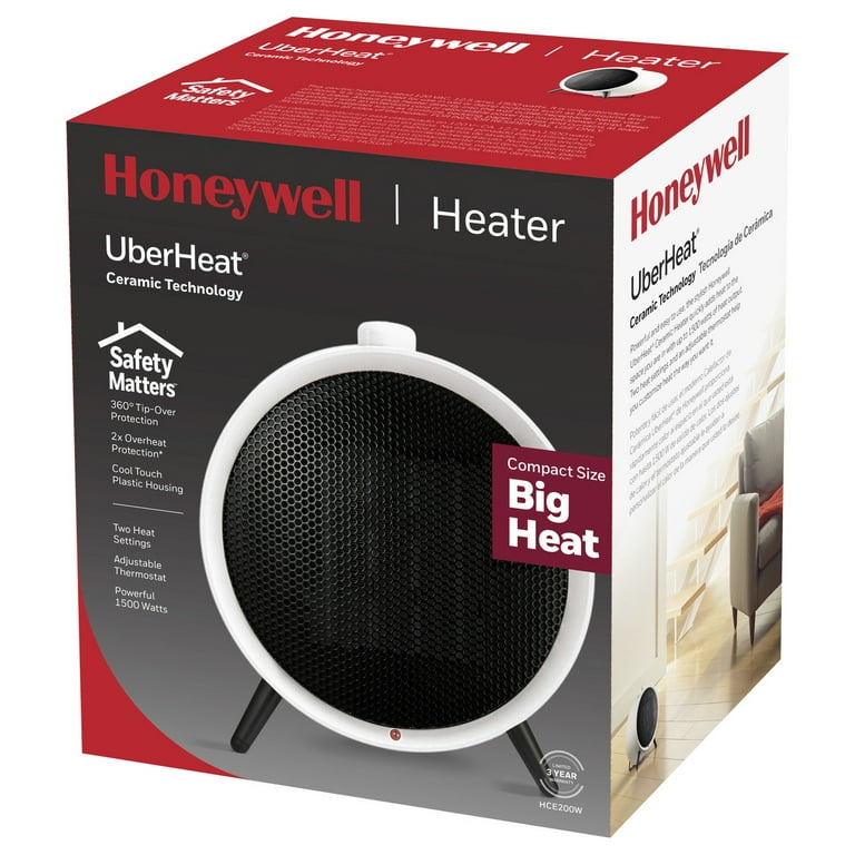 Honeywell UberHeater Ceramic Heater HCE200W, White