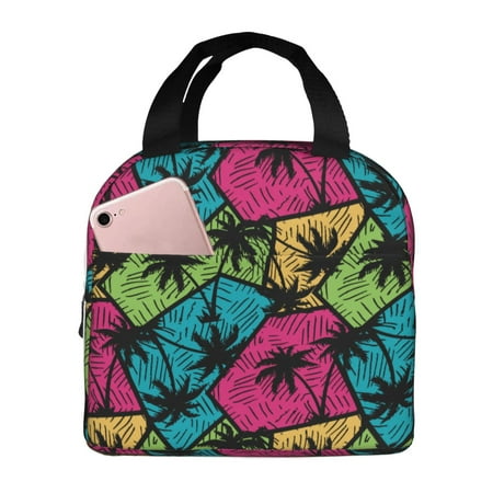 Insulated Lunch Bag for Women Men - Colorful Tree Leakproof Cooler Lunch Box for Women Men  Lunch Tote Bags for Work School Picnic Travel
