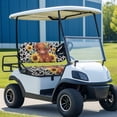 thumbnail image 2 of Yuyamidu Highland Cow Golf Cart Seat Cover Backrest Cover Set of 2 Sunflower Travel Sports Cart Seat Cushion Covers for 2 Person Seats Club Car Golf Cart Accessories, Cow Print, 2 of 7
