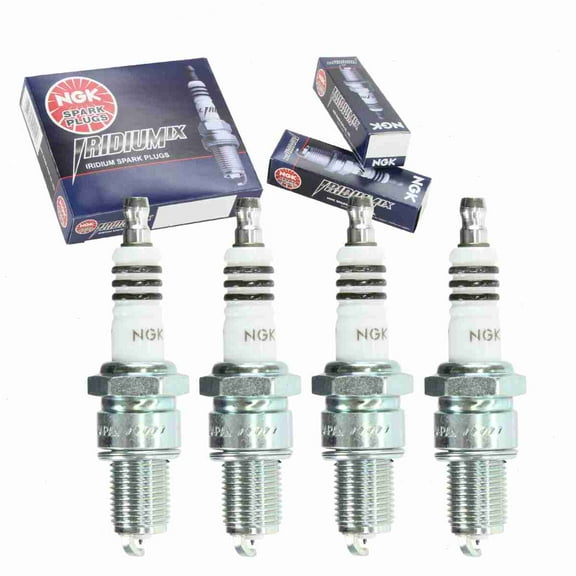 4 pc NGK 6853 Iridium IX Spark Plugs for 90793-20026 937 BY480-BPR9E MZ602088 RN57YC Ignition Wire Secondary