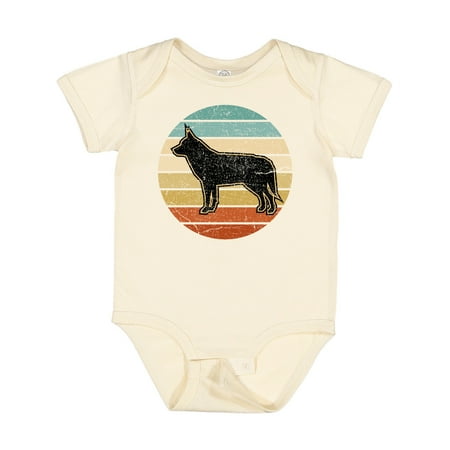 

Inktastic Siberian Husky Dog Retro Sunset Gift Baby Boy or Baby Girl Bodysuit