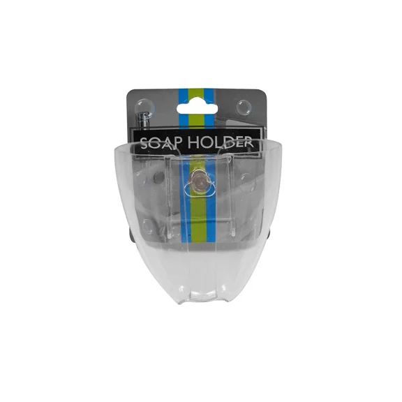 Self Drain Suction Cup Bath Soap Bar Saver Holder Wall Mount Shower Accessory