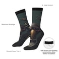 thumbnail image 4 of Picia Stylish Avian Gathering Print Athletic Socks for Men & Women – Cushioned Moisture-Wicking Crew Socks for Sports, Running, and Training, Soft & Breathable Size 5-11, 4 of 6