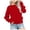 Red, variant on larppty Girls Crewneck Sweatshirt Long Sleeve Pullover Tops Drop Shoulder Sweatshirts (9-10 Years,Red)