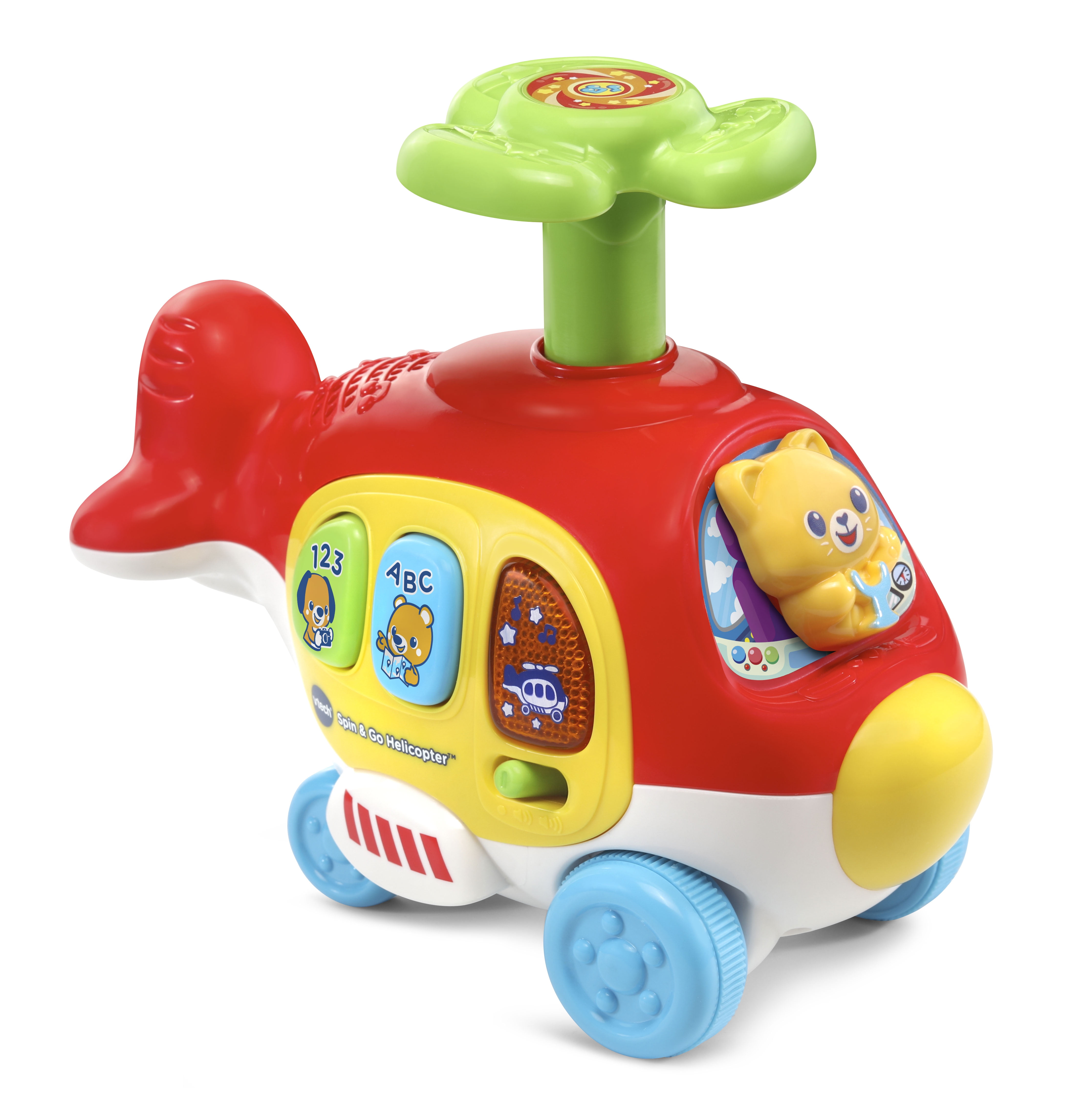 VTech Spin and Go Helicopter, Encourages Crawling, Great Toy for Baby
