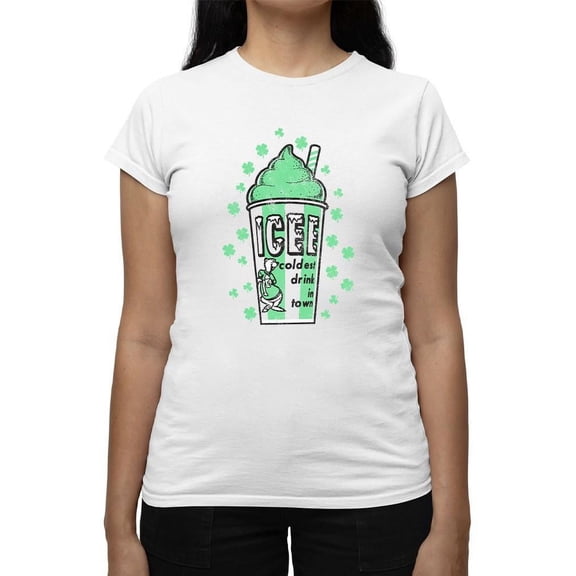 Shamrock's ICEE Delight - Cool St. Patrick's Day Graphic Women's T-shirt