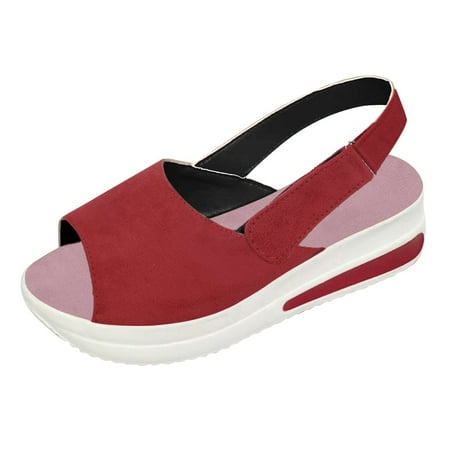 

Women s Fashion Casual Peep Shoes for Women Casual Dress Toe Platforms Wedges Beach Casual Shoes Women Sandals Sport Shoes