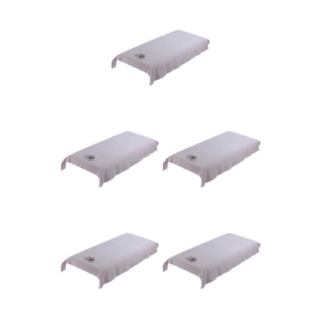 Thinsony Housse de Table de Massage en Coton Réutilisable et Lavable Coussinet Lit Gris 80cm 5Ensemble