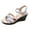 White, variant on Espadrille Dressy Wedge Sandals for Women Casual Summer Platform Shoes High Heeled Wedges