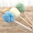 thumbnail image 5 of FLW Wooden Long Handle Bath Brush Soft Nylon Mesh Back Scrubber Shower Body Cleaner, 5 of 10
