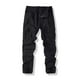 thumbnail image 4 of Pantalones largos para hombre, de color liso, informales, con bolsillos, para trabajo, para actividades al aire libre, rectos, de poliéster., 4 of 7