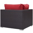 thumbnail image 4 of Modway Convene Outdoor Patio Corner in Espresso Red, 4 of 4