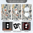 thumbnail image 5 of Switch Panel Switch Decoration 2.76x4.53x0.28 Inches Unused Outlet Cover Switch Plate Wall Plates Living Room Kitchen Bedroom Study Switches Blue-green Leaves, 5 of 8