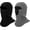 Black/Grey, variant on Balaclava Ski for Men, Winter Fleece for Cold Weather, Breathable Cover Running Skiing