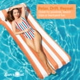 thumbnail image 4 of Sun's Out 70" Pool Lounger with Built-In Pillow for Ages 14+ Purple, 4 of 5