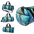 thumbnail image 3 of Hippocampus Dance Bag Shoe Bag Gym Bag Yoga Bag, Sports Bag, Size 17.7 inches, Interior Zipper Pocket, Large Capacity, 3 of 6