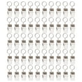 thumbnail image 1 of RUNROTOO 100 Pcs Pinces à Rideaux Fer Argent avec Anneaux Lisses et Pinces pour Rideaux d'Hôtel et de Maison, 1 of 7