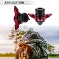 thumbnail image 3 of Unique Bargains 0.59" Motorcycle Slider Frame Aluminum Alloy Plastic Wheel Fairing Protection Crash Pad Protector Guard 2.99" 2.05"  Red 2 Pcs, 3 of 7