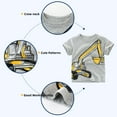 thumbnail image 2 of CHOYURME CHONYURM Toddler Boys Summer Cotton Short-Sleeve Graphic T-shirt,Pack of 3, 2 of 6