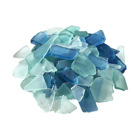 Sea Glass for Crafts,Pieces Decor Flat Frosted Sea Glass Vase Filler Crushed for Beach Home DIY Art Craft Supplies,Decorative Fish Tank Aquarium Rocks for Centerpieces Table Decor