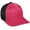 Fuchsia/black, variant on CT120M Extra-flexible Slight Pre-curved Visor Cap-Graphite/Neon Orange-L/XL