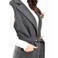 thumbnail image 4 of Chaleco largo con textura Roman Fashion /Juvenil, 2056 (Gris obscuro) gris CH, 4 of 6