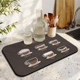 thumbnail image 3 of Coffee Mat Extraordinaire - 19.5x12in, Coffee Drying Mat Anti-Slip & Stain Hiding - Perfect Countertop Accessory - Ideal Under Coffee Machine Mat & Dish Drying Mat, 3 of 7