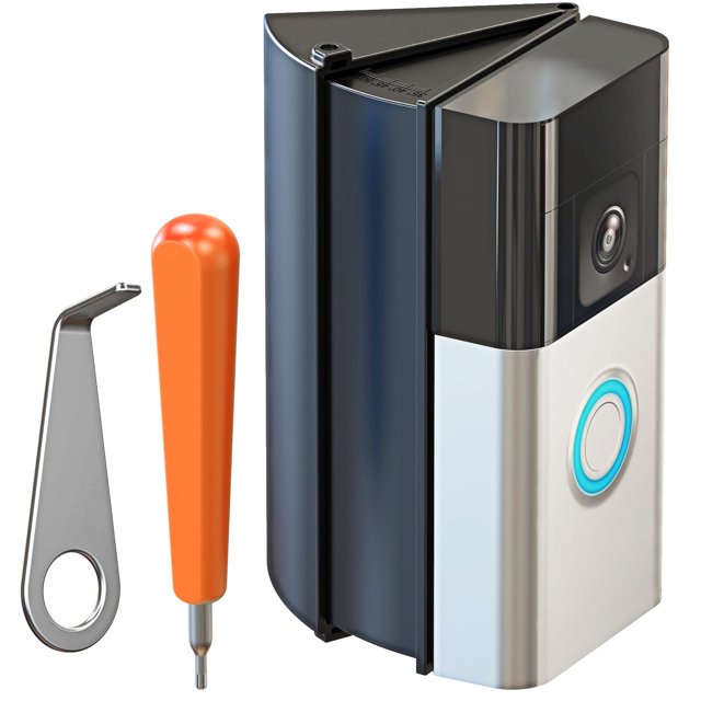 Soporte de ángulo de timbre de vídeo ajustable (30 a 55 grados), compatible con timbre de vídeo 1/2/3/4/(versión 2020)/timbre de batería/Plus, kit de cuña de montaje de puerta de esquina de rango de v