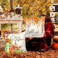 thumbnail image 2 of Fall 45*45cm Set of 4, Pumpkin Sunflower Decorative HolidayPillow Case 45*45cm Autumn Cushion Covers Thanksgiving Pillowcase for Indoor Home Bedroom, 2 of 4