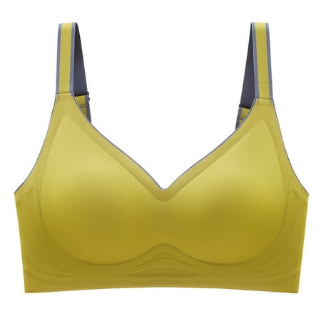 

Rumida Women s One Piece Sports Vest Women s Latex Bra Gradient Jelly Strip Women s Gathering Cup Bras Comfort Adjustable Strap Wire Free Bra Seamless Vest Underwear