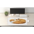 thumbnail image 2 of Animal Computer Mouse Pad, Fox Sleeping Funny Creature Kids Nursery in Watercolor Artwork Design, Rectangle Non-Slip Rubber Mousepad Large, 31" x 12" Gaming Size, Apricot and White, by Ambesonne, 2 of 2