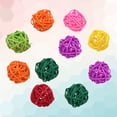 thumbnail image 3 of Miangastore 10Pcs Bird Cage Toy Parrot Willow Branch Ball Rattan Balls Assorted Color for Cockatiels, 3 of 8