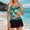 c04Green, variant on Hduncf Women's Trendy Tankini Swimsuits with Skirt Two Piece Tummy Control Swimwear with Pockets Fashion Print Casual Bathing Suit Blue XL