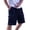 Navy, variant on lcziwo Mens Shorts Holiday Casual Drawstring Trunks Hiking Fishing Wide Leg Elastic Waist Dress Shorts with Pockets Navy M