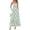 Floral White Green, variant on Summer Dresses for Women Sleeveless Spaghetti Strap High Waist Boho Beach Vacation Clothes Spring Maxi Dress