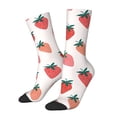 thumbnail image 1 of Fotbe Hand Drawn Strawberry Calcetas Largas con Estampado para Hombre y Mujer – Calcetas de Compresión Transpirables y Elásticas, Viajar y Uso Diario Talla 5-11, 1 of 6