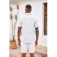 thumbnail image 4 of COOFANDY Men's Button Down Shirts Short Sleeve Casual Shirts Summer Beach Shirts Vacation Wedding Shirts with Pocket, 4 of 4
