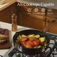 thumbnail image 4 of CAROTE 21-Piece Ceramic Cookware Set, Nonstick Pots and Pans with Steamer, Induction Compatible, Black, 4 of 8