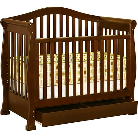 AFG Baby Furniture Venetian 3-in-1 Convertible Crib with Storage Espresso