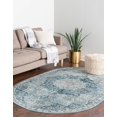 thumbnail image 3 of Rugs.com Newport Collection Rug – 5' 3 x 8' Oval Navy Blue Medium Rug Perfect For Living Rooms, Large Dining Rooms, Open Floorplans, 3 of 9
