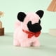 thumbnail image 1 of Electric plush dog, sandpiper, can walk, bark, and wag its tail. Children's electric toys for playing house, electronic pets (vertical eared sandpiper (pink)), 1 of 5