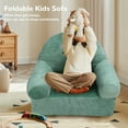 thumbnail image 4 of Foldable Kids Sofa Cute Cartoon Soft Comfortable Kids Folding Sofa Bed Kids Couch for Toddlers Kids Home Dinosaur Foldable Kids Sofa Is Perfect For Reading Relaxing (ltPbh1-11), 4 of 9