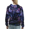 thumbnail image 7 of Picia Fantasy Dragon In Cathedral Pattern Casual Women's Hoodie, Hooded Sweatshirt with Kangaroo Pocket, Comfortable Pullover with Eye-catching Drawstrings-X-Large, 7 of 7