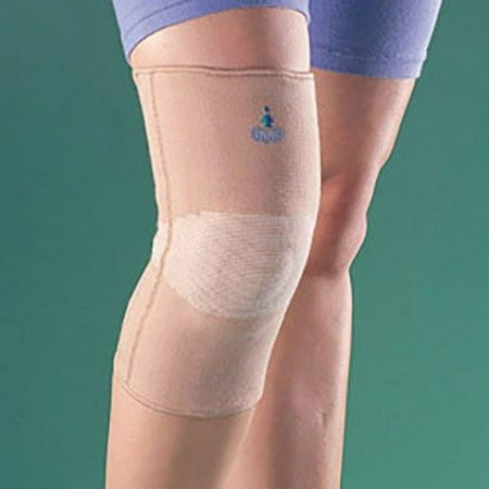 2620 Biomagnetic Elastic Knee Support Beige, Large, HELPS RELIEVE KNEE PAIN with sewn in magnets positioned over acu-points along the knee. By Oppo