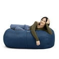 thumbnail image 3 of 4 ft Bean Bag Lounger, Navy Blue - Comfortable Chair for Adults & Kids, 3 of 5