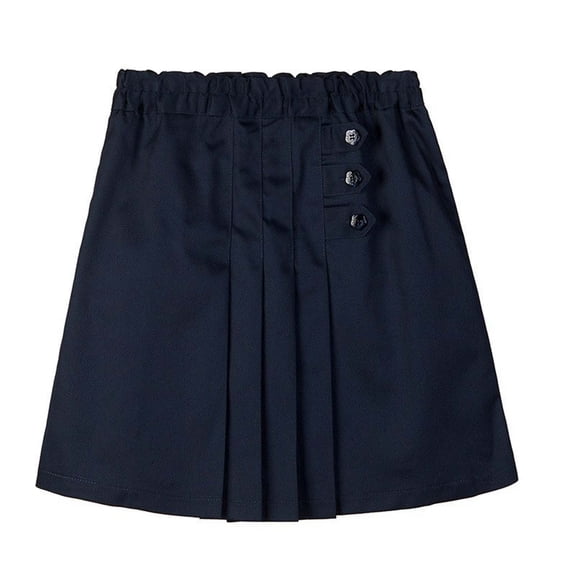 Nilvkv Girls Shorts, Shorts for Girls, Solid Color Lightweight Stretchy Skort Built In Liner Modesty School Uniform Summer Blue 14-15 Years