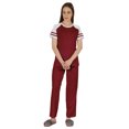 thumbnail image 5 of Inkmeso Solid Sleepwear Pajama Set For WoMen's Raglan Sleeve Nightwear Pj Loungewear Sets, 5 of 7