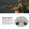 thumbnail image 4 of Sombrero Tipo Chal Con Sombrilla, 3 Velocidades De Viento, Uso Cómodo, Sombrero Con Doble Ventilador Gris Claro, Carga USB Para Pesca En El Trabajo Al Aire Libre, 4 of 7